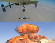 Home-made Ababil drone fires Almas missile to destroy surface targets