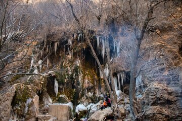 طبیعت زمستانی اخلمد در شهرستان چناران