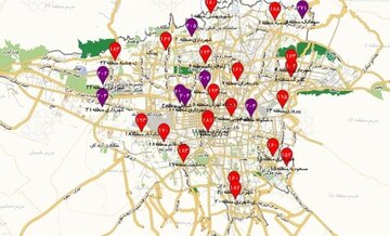 هوای تهران در آستانه وضعیت بنفش قرار گرفت