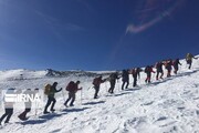 Climbers conquer Oshnavieh mountains in northwestern Iran