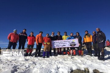 Climbers conquer Oshnavieh mountains in northwestern Iran