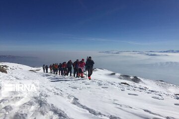 Climbers conquer Oshnavieh mountains in northwestern Iran