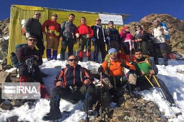 Climbers conquer Oshnavieh mountains in northwestern Iran