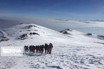 Climbers conquer Oshnavieh mountains in northwestern Iran