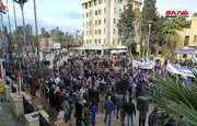 مردم سوریه سکوت مقابل جنایات اشغالگران در شهر حسکه را محکوم کردند  