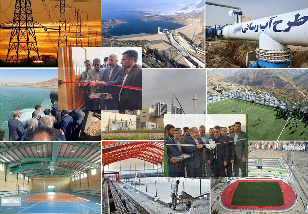 President inaugurates major power, water, sports projects across Iran