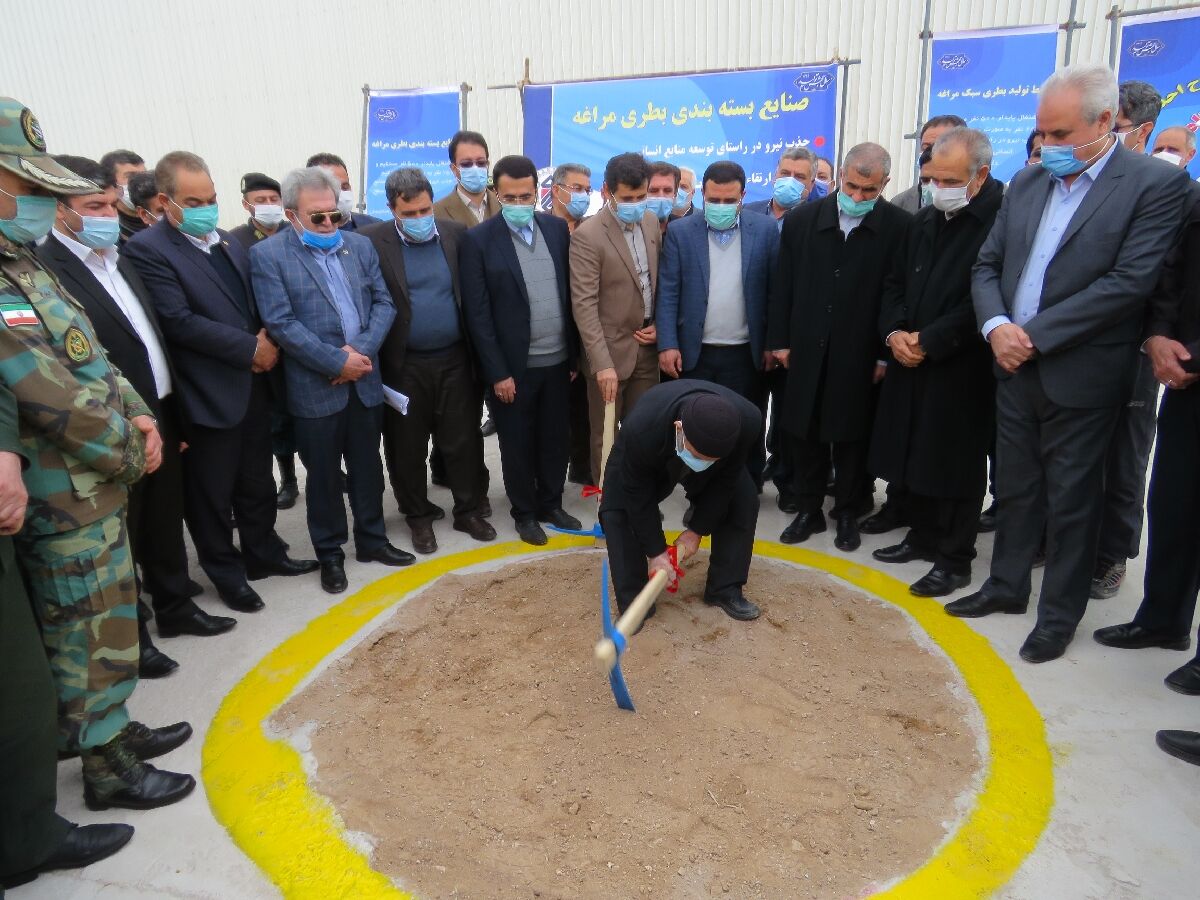 هزار میلیارد تومان طرح با حضور نائب‌رییس مجلس در مراغه کلنگ‌زنی شد