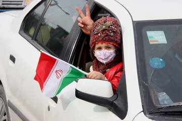 راهپیمایی ۲۲ بهمن در شهرهای قرمز مازندران خودرویی برگزار می‌شود