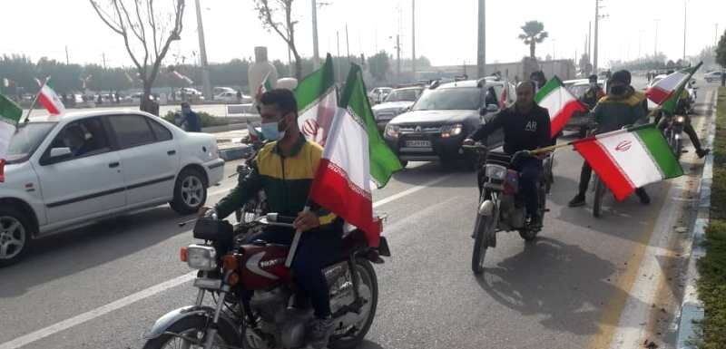 چهل و دومین بهار انقلاب در  شهرهای شمالی استان بوشهر گرامی داشته شد
