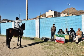 مسابقات اسبدوانی بانوان در خرم‌آباد