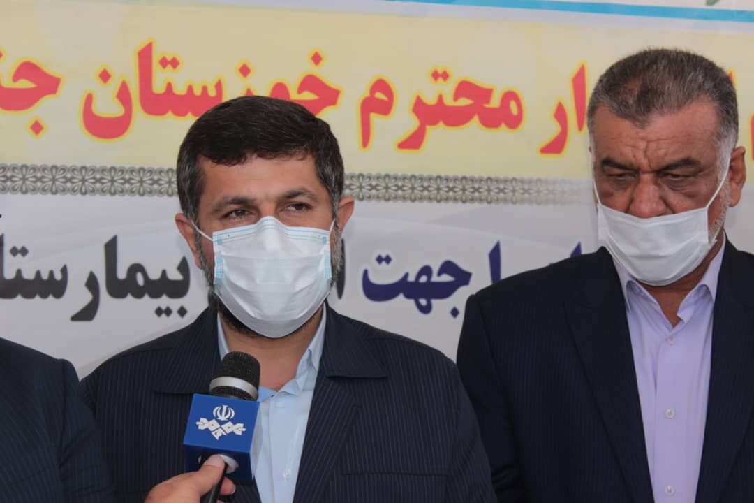 استاندار خوزستان:بیمارستان باغملک ظرفیت پذیرش ۱۵۶ بیمار را دارد