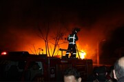 آتش‌سوزی ۵ باب مغازه در میاندوآب‌ مهار شد