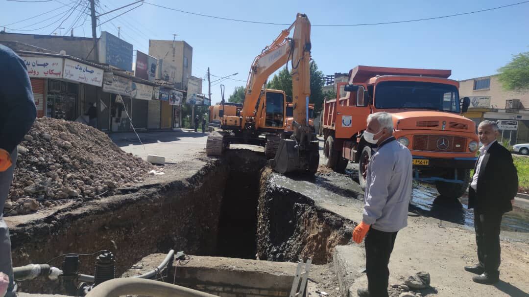 مشکل فاضلاب مهرشهر دزفول برطرف شد