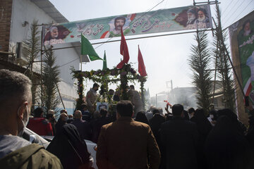 تشییع و خاکسپاری پیکر شهید محمدی در قائمشهر