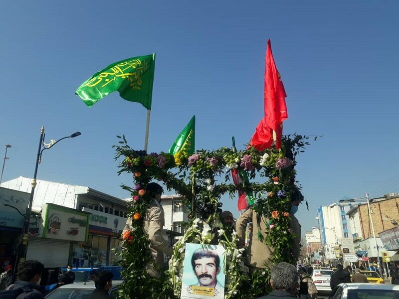 پیکر شهید محمدی در قائمشهر تشییع و خاکسپاری شد
