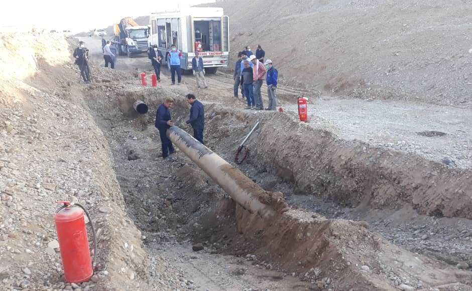 خط انتقال گاز ری–سمنان دچار حادثه شد