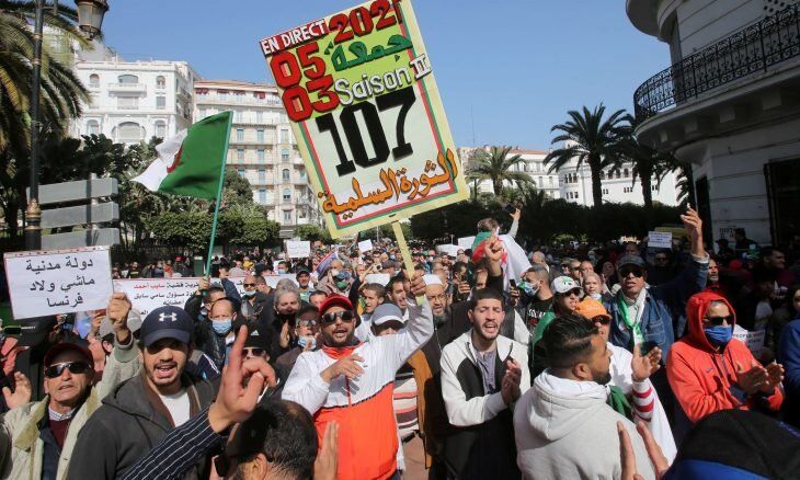 برگزاری تظاهرات ضد دولتی در الجزایر برای دومین هفته پیاپی