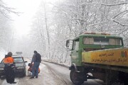 زنجیر چرخ برای تردد در محورهای کوهستانی تالش الزامی است