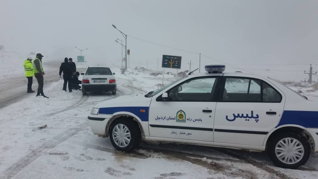 برف وکولاک در خلخال شدت گرفت 