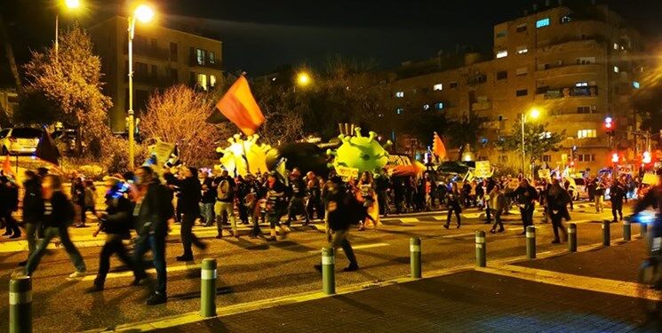 سی و هشتمین هفته اعتراضی علیه نتانیاهو در سرزمین‌های اشغالی