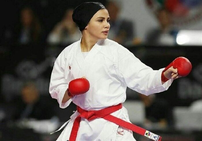 «سارا بهمنیار» سومین المپیکی کاراته ایران