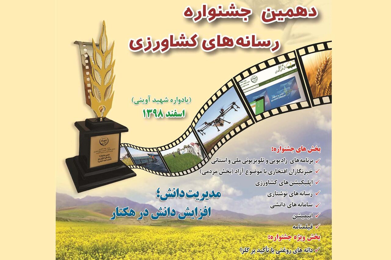 کسب ۲ مقام برتر رسانه‌ای توسط مدیریت ترویج جهاد کشاورزی استان اردبیل