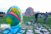 Colorful eggs to welcome Nowruz in southeastern Iran