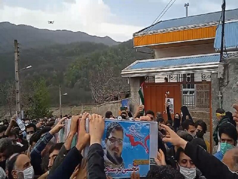 شهید مدافع حرم برسنجی در سوادکوه تشییع و خاکسپاری شد
