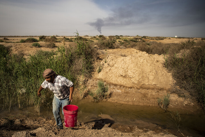 ساکنان روستای طاهریه اهواز با مشکل آب شرب مواجه هستند