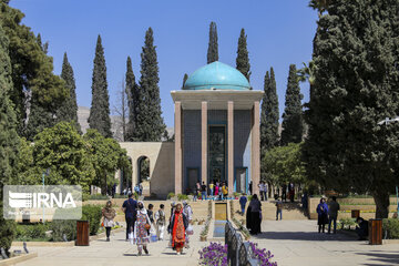 Sa'di Mausoleum in Iran's Shiraz city in Nowruz