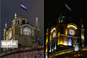 Tabriz Sa'at Tower goes dark in Earth Hour