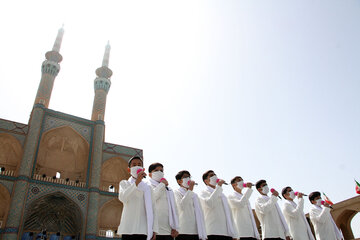 آغاز جشنواره ملی آوای بی نشان بمناسبت هفته بزرگداشت سربازان گمنام امام زمان( عج) در یزد