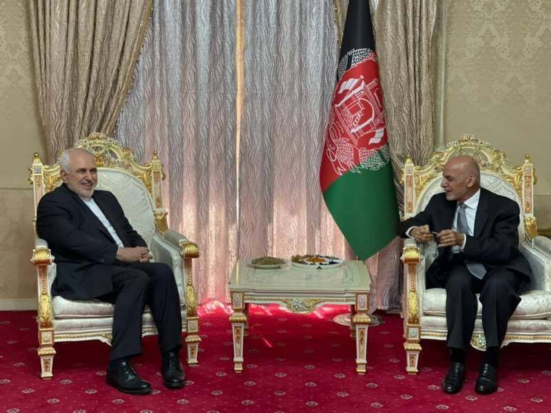 Iranian FM, Afghan president discuss peace process in Afghanistan