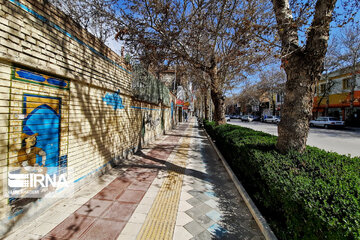 Mural paintings in Iran's Bojnurd City