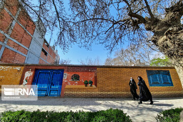 Mural paintings in Iran's Bojnurd City