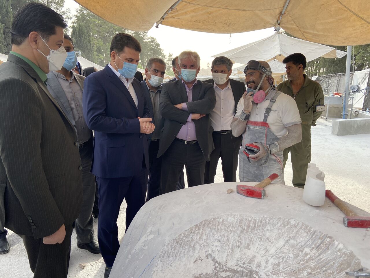 چهارمین سمپوزیوم مجسمه سازی کرمان افتتاح شد