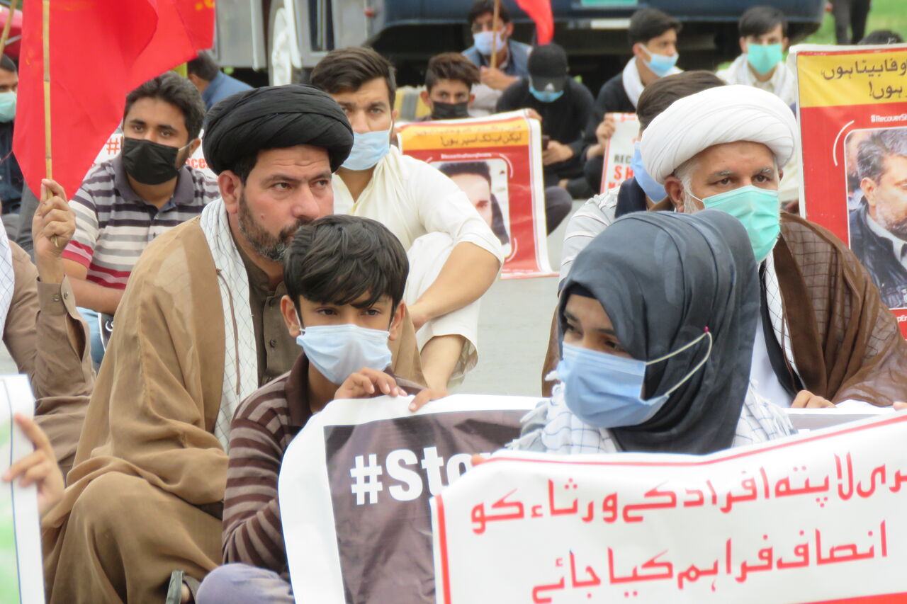 تجمع اعتراضی درخصوص سرنوشت مفقودشدگان در پاکستان