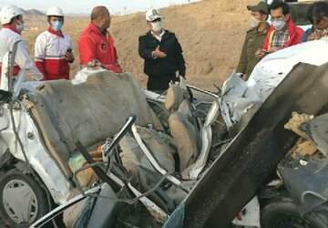 حادثه رانندگی در محور بیرجند - زاهدان پنج کشته برجا گذاشت