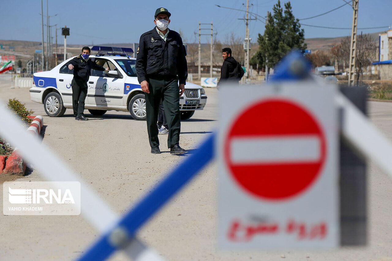 پلیس در اعمال محدودیت‌های تردد در زنجان جدی است