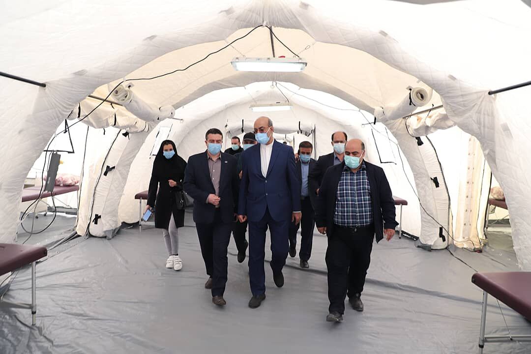 بیمارستان صحرایی ویژه کرونا در قزوین راه‌اندازی شد
