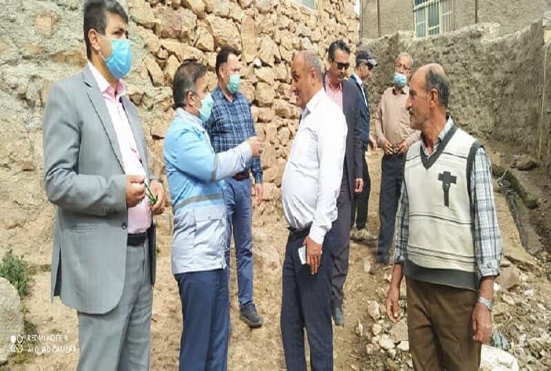 کارشناسان پژوهشکده سوانح طبیعی از روستای آکوجان قزوین بازدید کردند