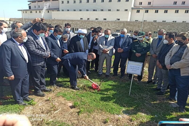 کلنگ احداث بخش قلب بیمارستان تالش به زمین زده شد