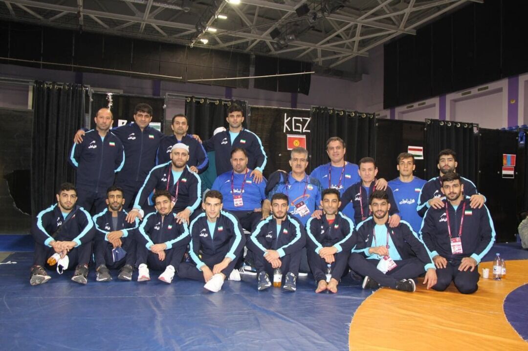 Iranian freestyle wrestlers at Asian Championships' final