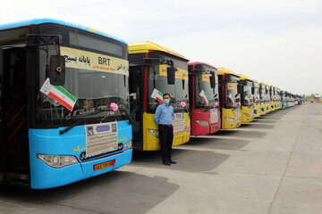بهره برداری از  100 دستگاه اتوبوس و مینی بوس در تبریز