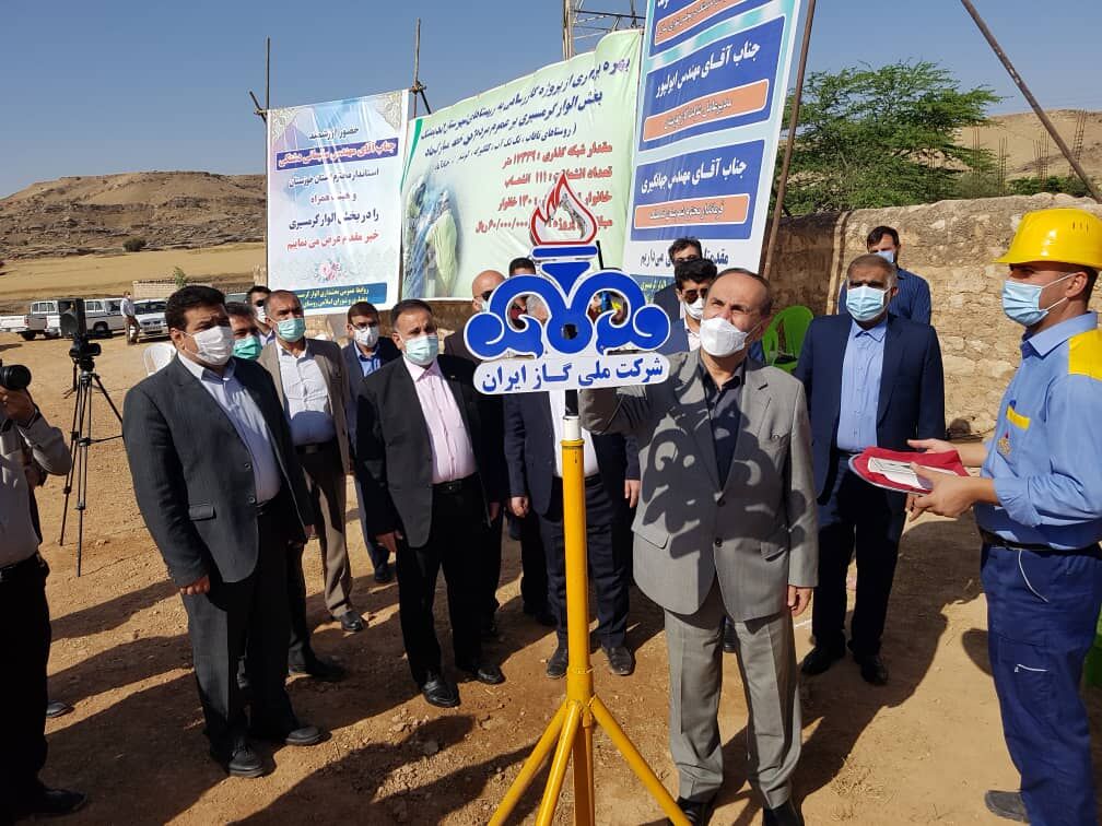طرح گازرسانی به پنج روستادر اندیمشک بهره‌برداری شد