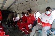 ۱۴ تیم هلال احمر در عملیات جستجوی مفقودین سیلاب گلباف حضور داشتند