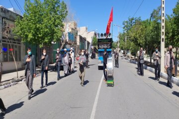 دسته عزاداری به مناسب سالروز شهادت امیر مومنان(ع)