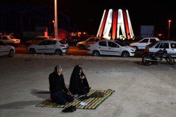 شب قدر در جوار شهید گمنام پارک شهر لار 23 رمضان