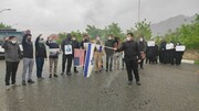 دانشجویان تربت‌حیدریه علیه رژیم صهیونیستی تجمع کردند