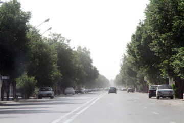 گرد و غبار و آلودگی هوا در یزد